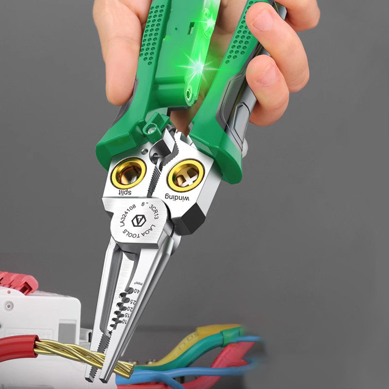 🔥LAST DAY PROMOTION - 50%OFF🔥8-in-1 Multi-Functional Wire Stripper Scissors With Electrical Test
