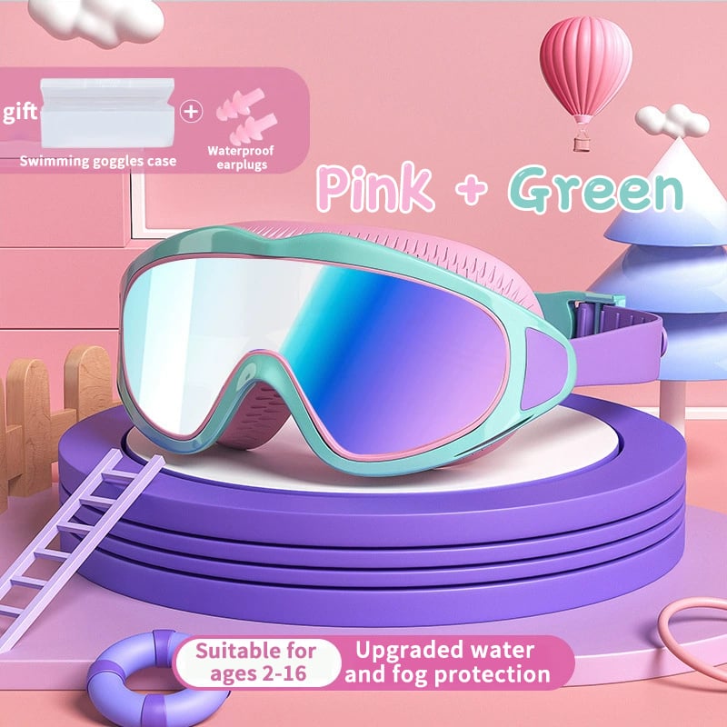 💜 LAST DAY PROMOTION - 50%OFF💜HD children's large frame waterproof and anti-fog swimming goggles🥽
