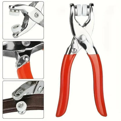 100pcs Invisible Colored Metal Buckle & 1 Count Manual Pressure Pliers
