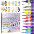 🎅Xmas Sales - 50% OFF🎄🎨12 Colors Nail Art Pens Set
