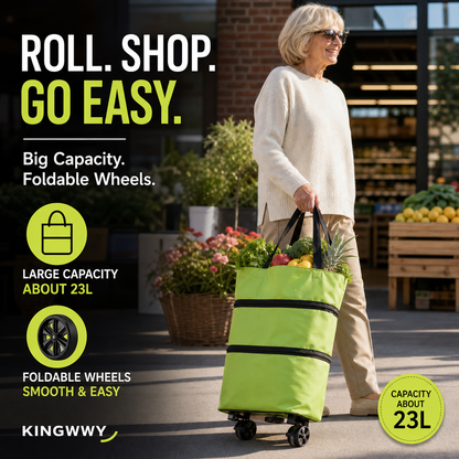 🔥2-in-1 Foldable Shopping Cart🛒