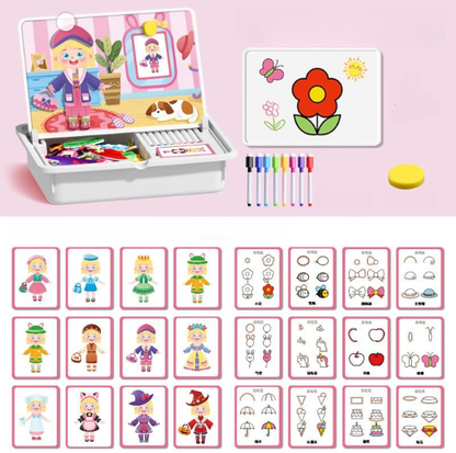 🎃HALLOWEEN PRE-SEASON 50% OFF👻 Magnetic Puzzle Dress-Up Game Children's Double-Sided Educational Toy Portable Preschool Learning Toy