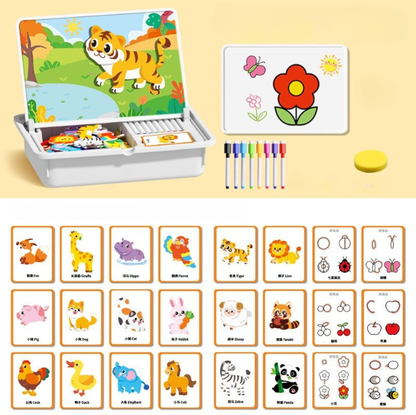 🎃HALLOWEEN PRE-SEASON 50% OFF👻 Magnetic Puzzle Dress-Up Game Children's Double-Sided Educational Toy Portable Preschool Learning Toy