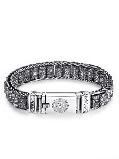 📿 Six Character Truth Prayer Wheel Bracelet – Lucky Prayer Wheel Design, Smooth Polished Surface, Lightweight Comfortable & Blessing Jewelry ✨
