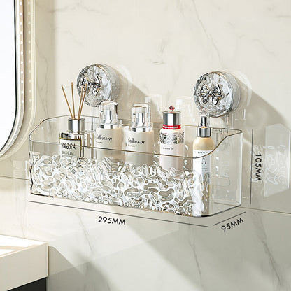🔥Limited Time 50% OFF🔥Light Luxury Style Glacier Pattern Suction Cup Shelf