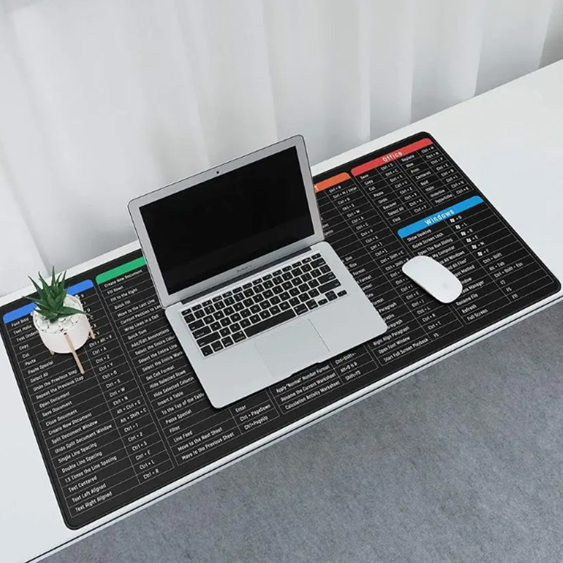 🎅Xmas Sales - 50% OFF🎄🎄Quick Key Super Large Anti-slip Keyboard Pad - with Office Software Shortcuts Pattern zanzzea