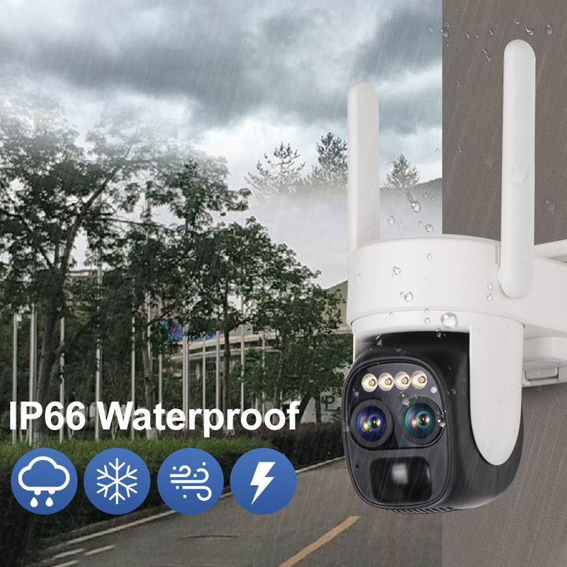 🔥HOT SALE🔥10X Zoom Dual Lens Remote Night Vision Solar Surveillance Camera