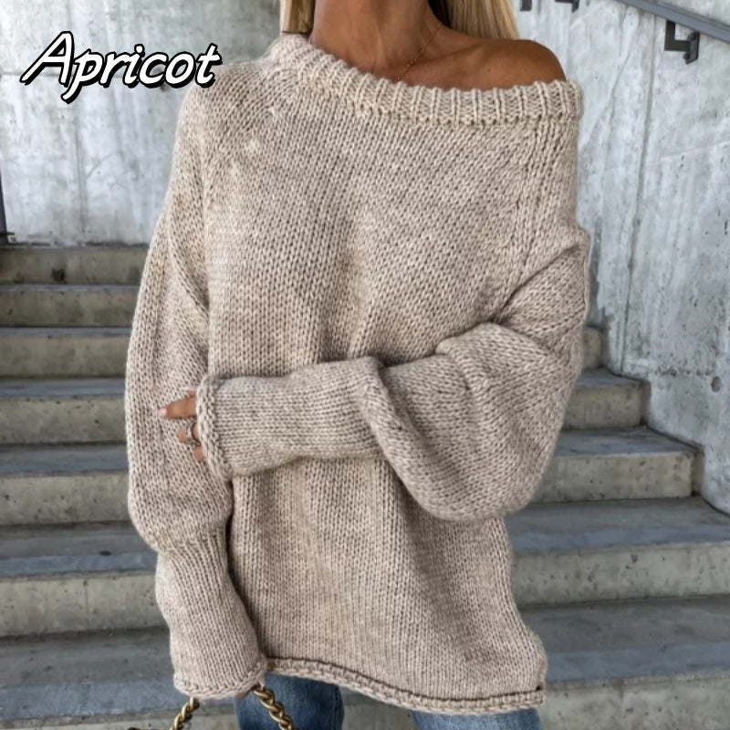 🔥Limited Time 50% OFF🔥Women's Solid Knitted Round Neck Sweater