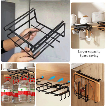 🔥Limited time 50% off🔥Multi-Functional Under-Cabinet Storage Rack & Pot Lid Holder