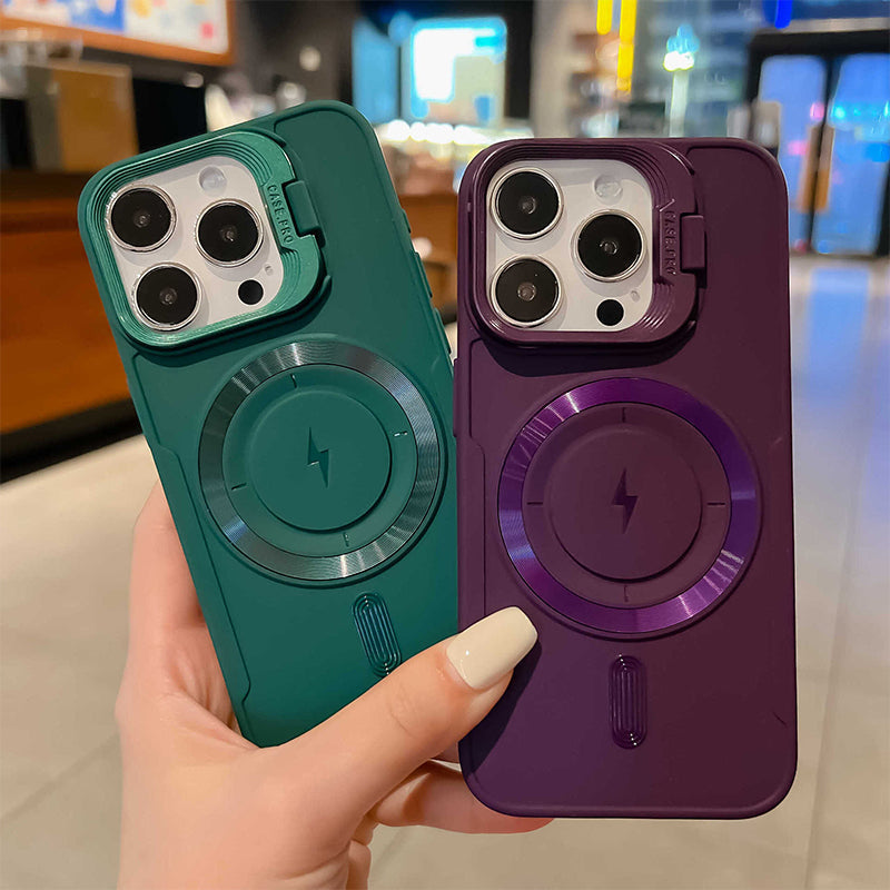 Silicone Magnetic Case with Invisible Lens Stand