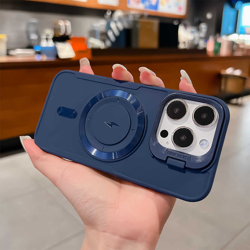 Silicone Magnetic Case with Invisible Lens Stand
