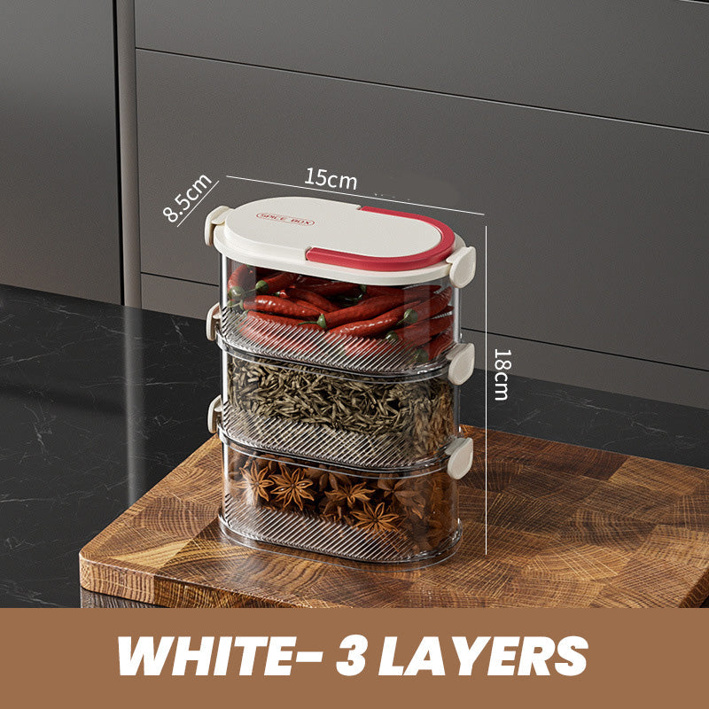 🔥Limited time 50% off🔥Multi-layer Sealed Spice Organizer