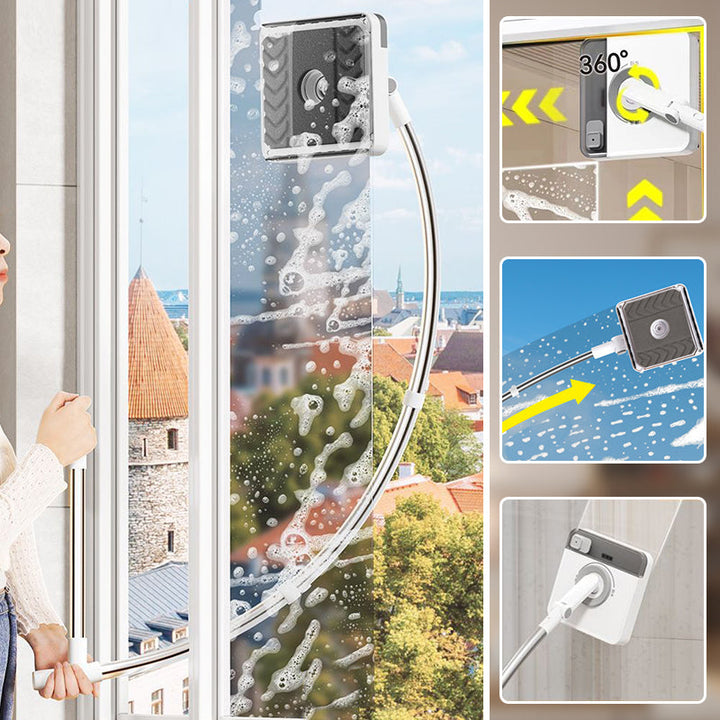 🔥Limited Time 50% OFF🔥Household Multipurpose Window Cleaner Tool with Pole & Sponge