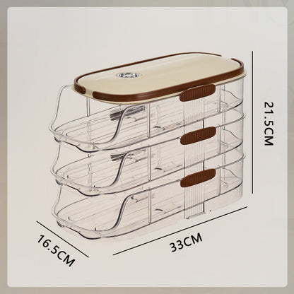 🔥Limited Time 50% OFF🔥Clear Kitchen Egg Organizer for Refrigerator Side Door