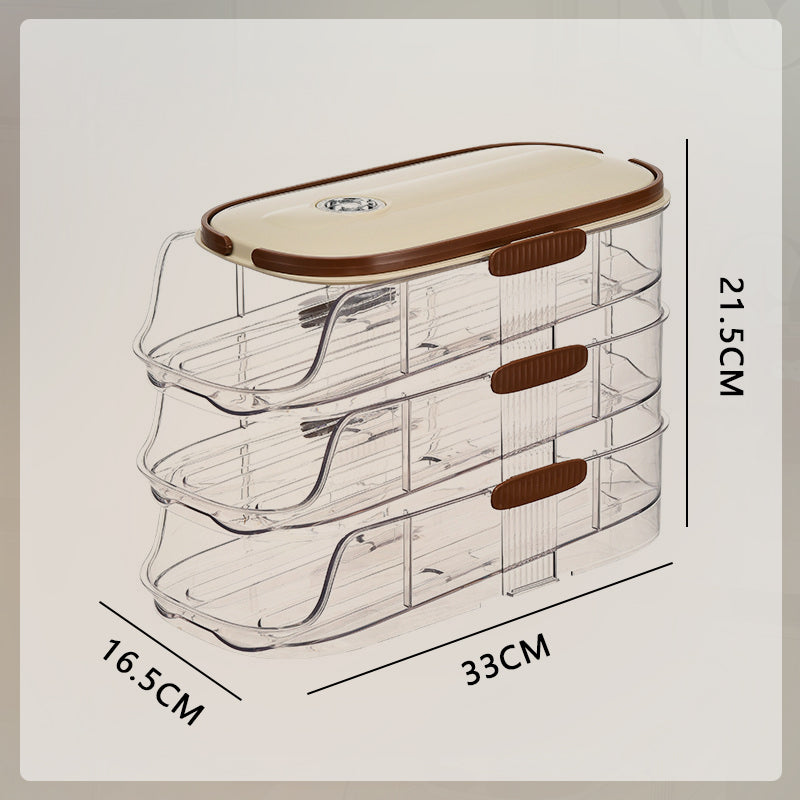 🔥Limited Time 50% OFF🔥Clear Kitchen Egg Organizer for Refrigerator Side Door