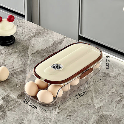 🔥Limited Time 50% OFF🔥Clear Kitchen Egg Organizer for Refrigerator Side Door