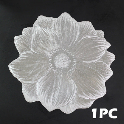 🌸Lotus-Shaped Heat-Resistant and Washable Placemat