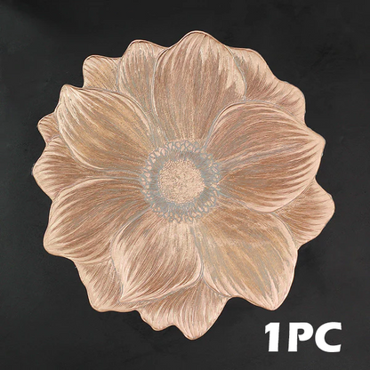 🌸Lotus-Shaped Heat-Resistant and Washable Placemat