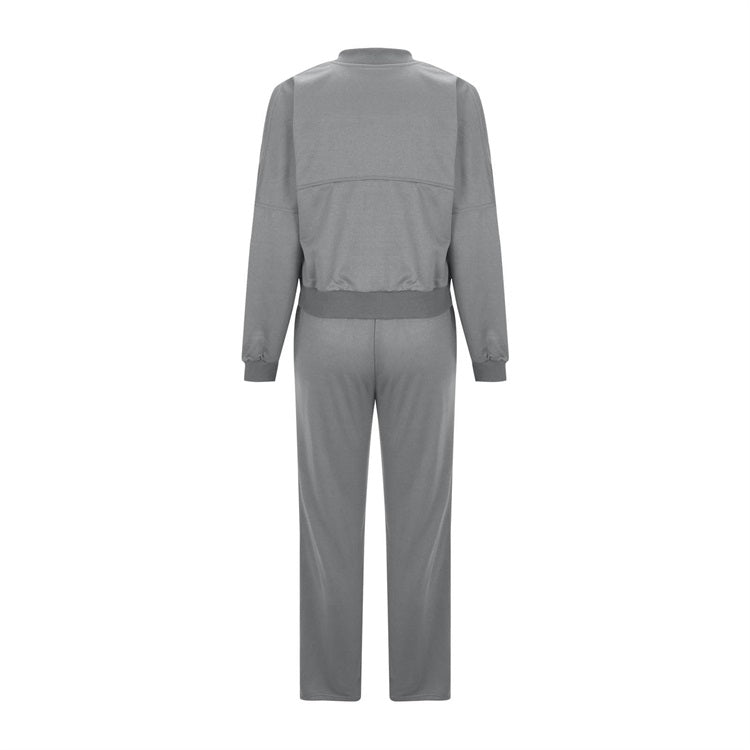 🍂Autumn discount 50%🍂Women's Long Sleeve Zip Coat Drawstring Sweatpants 2-Piece Sets