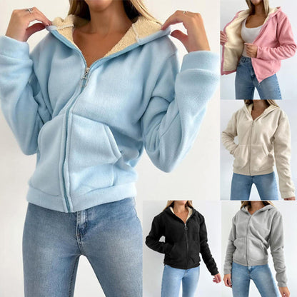 💕Women's Lined Zip-Up Hoodies