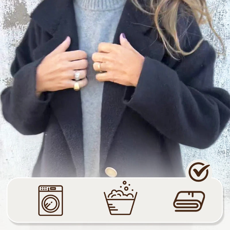 🌷Women's Long-sleeve Tweed Lapel Coat