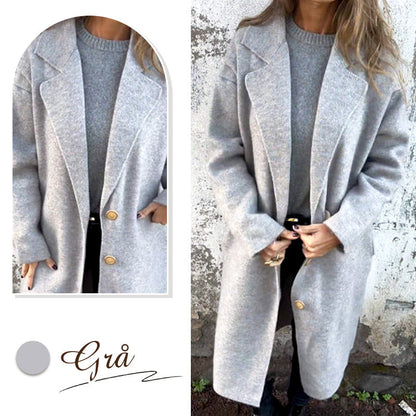 🌷Women's Long-sleeve Tweed Lapel Coat