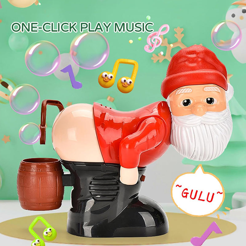 🎅🎄Divertida máquina para hacer burbujas con forma de Papá Noel zanzzea