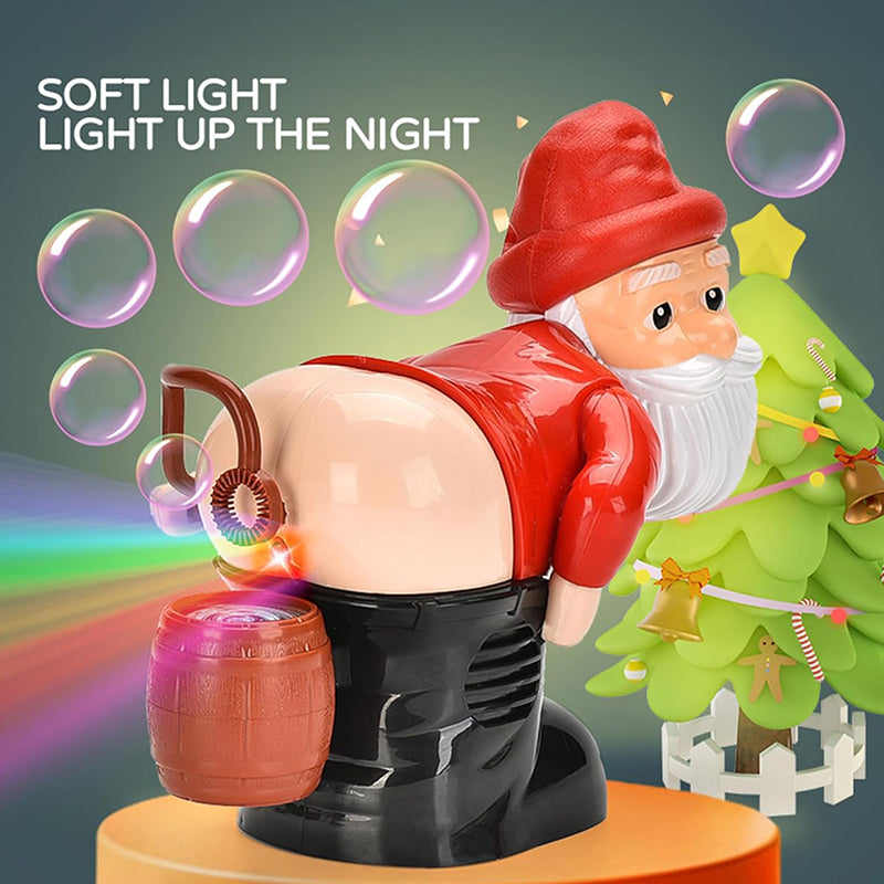 🎅🎄Divertida máquina para hacer burbujas con forma de Papá Noel zanzzea