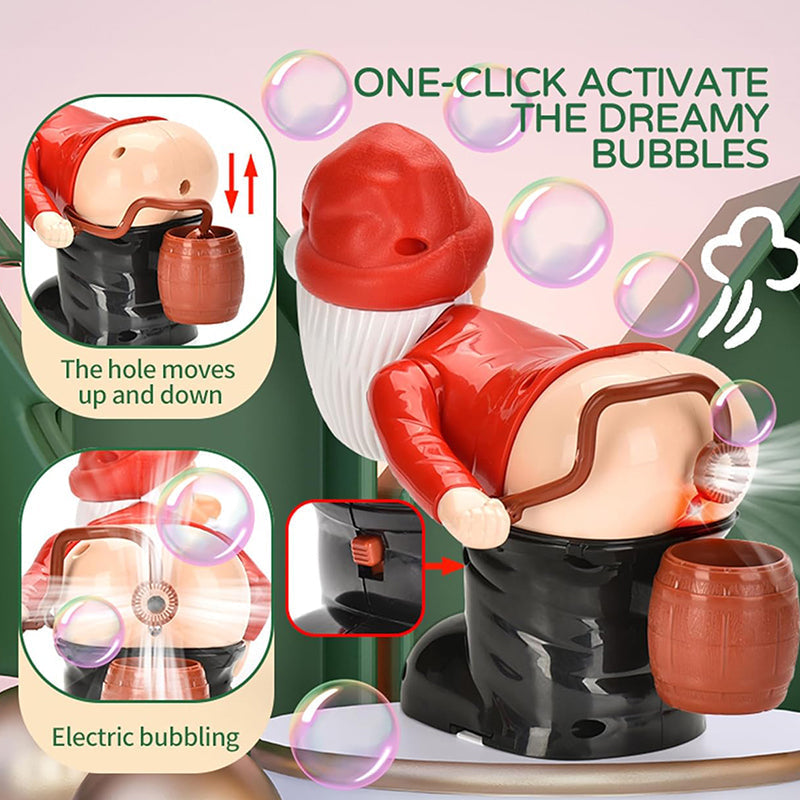 🎅🎄Divertida máquina para hacer burbujas con forma de Papá Noel zanzzea