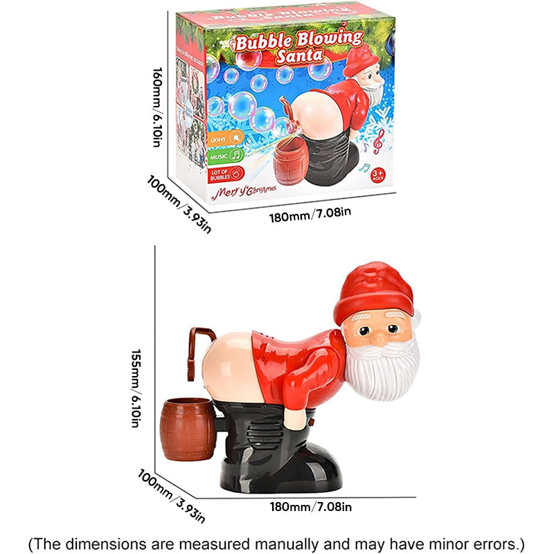🎅🎄Divertida máquina para hacer burbujas con forma de Papá Noel zanzzea