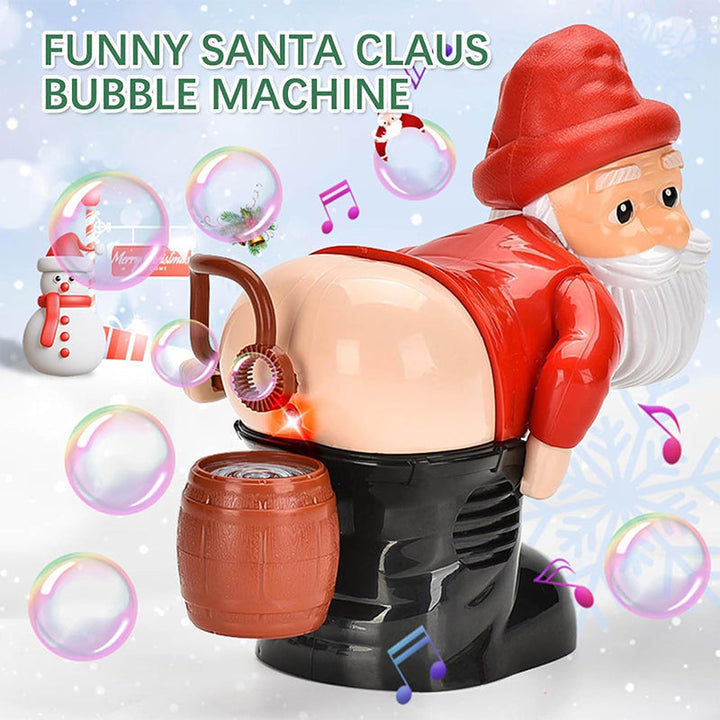 🎅🎄Divertida máquina para hacer burbujas con forma de Papá Noel zanzzea