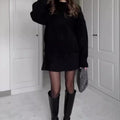 🔥Limited Time 50% Off 🔥2-Piece Sweater Set: Long-Sleeve Top & Mini Skirt