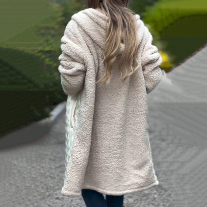 🔥🖤Early Black Friday Sale:50% OFF🔥Women's Cozy Quilted Sherpa Coat with Hood