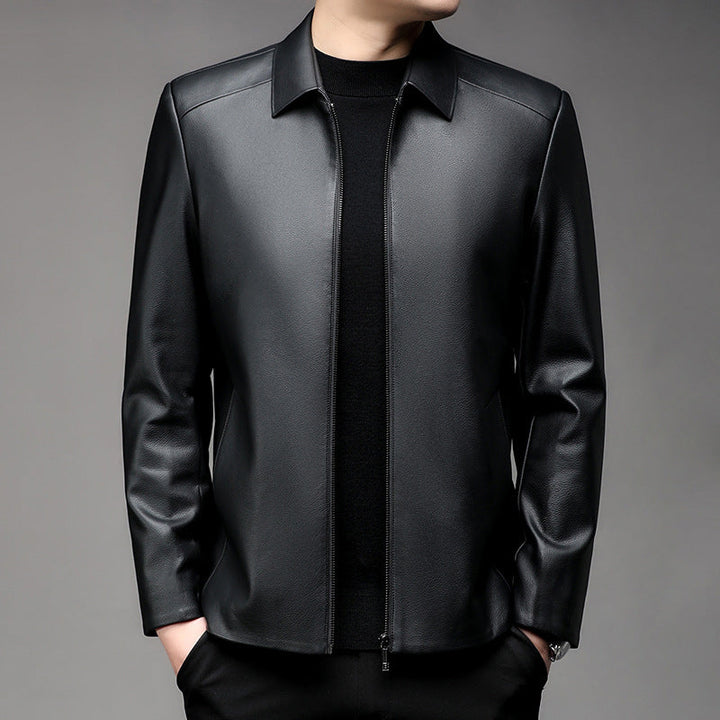 🔥Limited Time 50% OFF🔥Men's Casual Business Lapel PU Leather Jacket