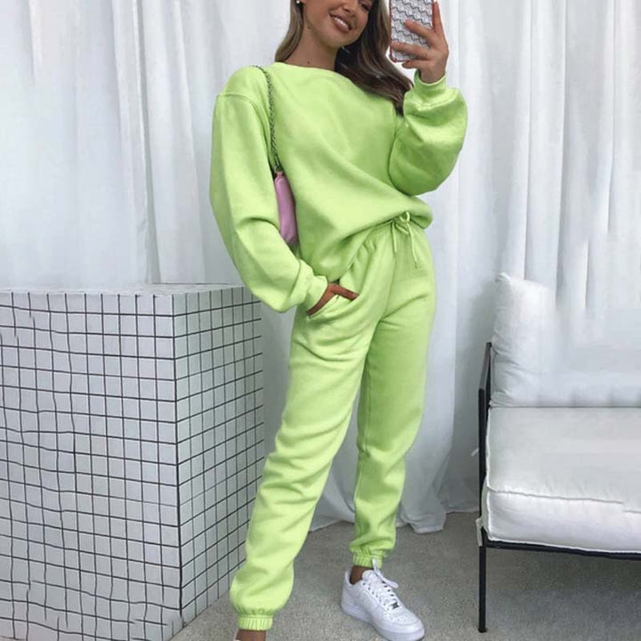 🔥Limited Time 50% OFF🔥Women's Cozy Solid Color 2-Piece Set