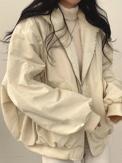 🔥🖤Early Black Friday Sale:50% OFF🔥Reversible Oversize Fleece Hooded Jacket