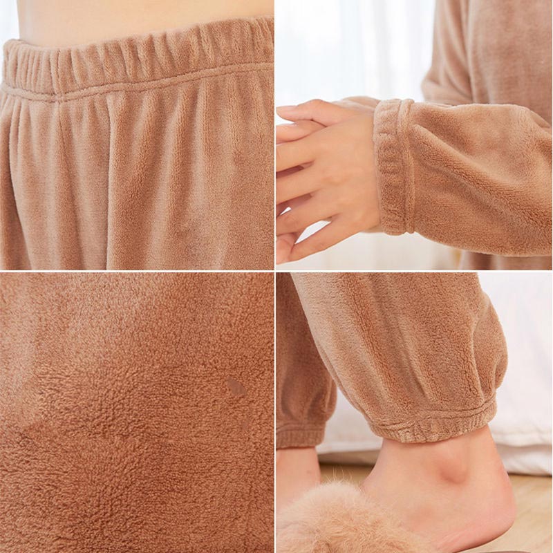 🔥Early Black Friday Sale:50% OFF🔥Women’s Loose Warm Coral Plush Pajamas Set