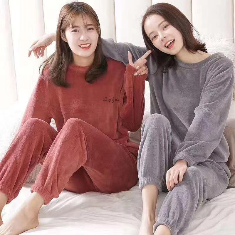 🔥Early Black Friday Sale:50% OFF🔥Women’s Loose Warm Coral Plush Pajamas Set