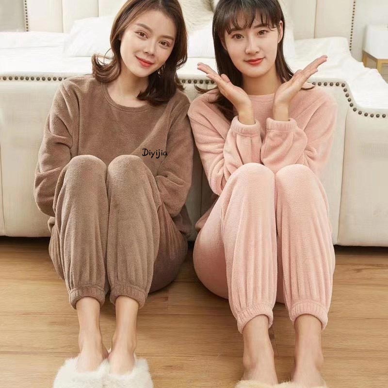🔥Early Black Friday Sale:50% OFF🔥Women’s Loose Warm Coral Plush Pajamas Set