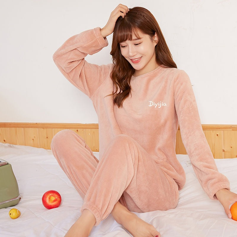 🔥Early Black Friday Sale:50% OFF🔥Women’s Loose Warm Coral Plush Pajamas Set
