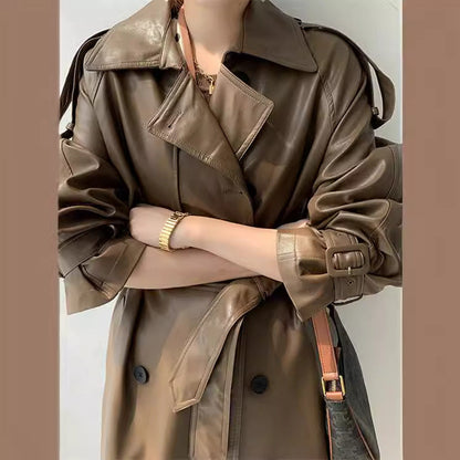 🔥Early Black Friday Sale:50% OFF🔥Women's Vintage Leather Coat