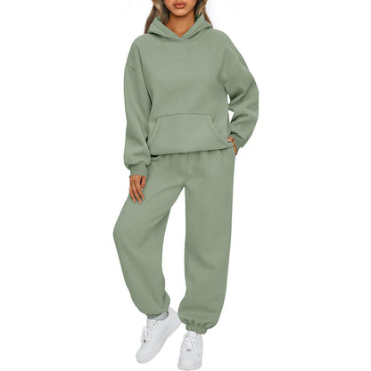 🔥🖤Black Friday Sale:50% OFF🔥Casual Hooded Long-Sleeve Tops ＆ Pants 2-Piece Set