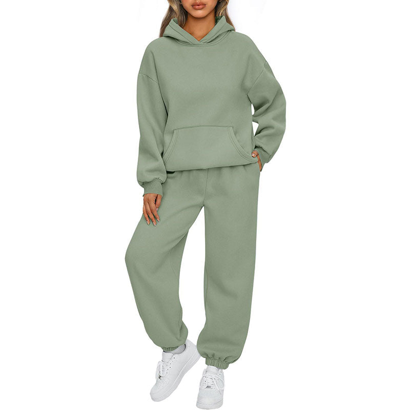 🔥🖤Black Friday Sale:50% OFF🔥Casual Hooded Long-Sleeve Tops ＆ Pants 2-Piece Set