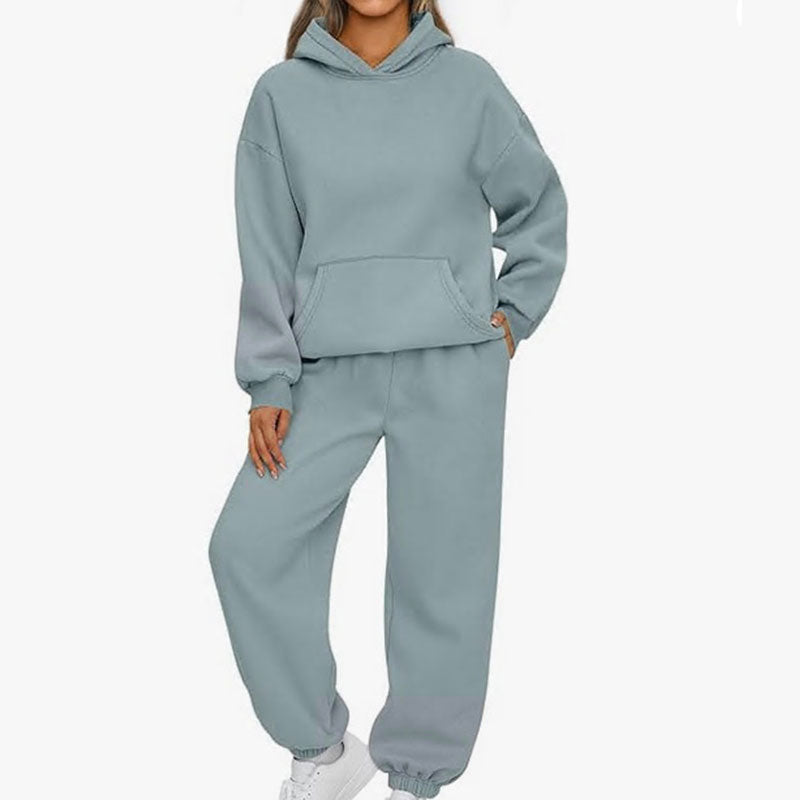 🔥🖤Black Friday Sale:50% OFF🔥Casual Hooded Long-Sleeve Tops ＆ Pants 2-Piece Set