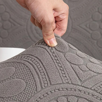 Non-slip Solid Color Round Embroidered Sofa Cover