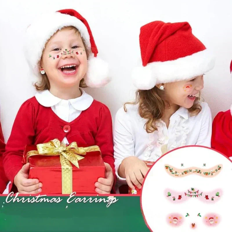 🎅Xmas Sales - 50% OFF🎄12 Sheets Christmas christmas face stickers zanzzea
