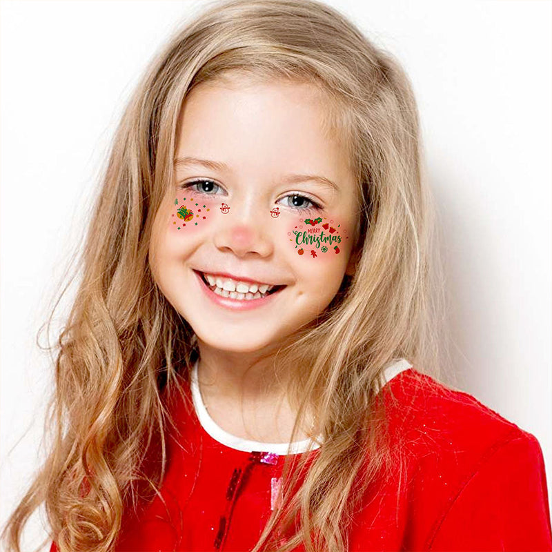 🎅Xmas Sales - 50% OFF🎄12 Sheets Christmas christmas face stickers zanzzea