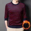 🎅Xmas Sales - 50% OFF🎄Men's Warm Striped Cozy Fashion Sweater