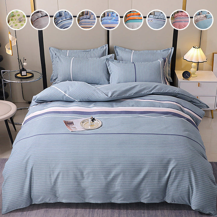 4 Piece Print Cozy Comforter Bedding Sets