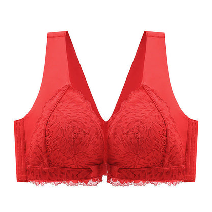 🎅Xmas Sales - 50% OFF🎄Women's Front-Clasp Lace Bra with Lift and Anti-Sagging Design
